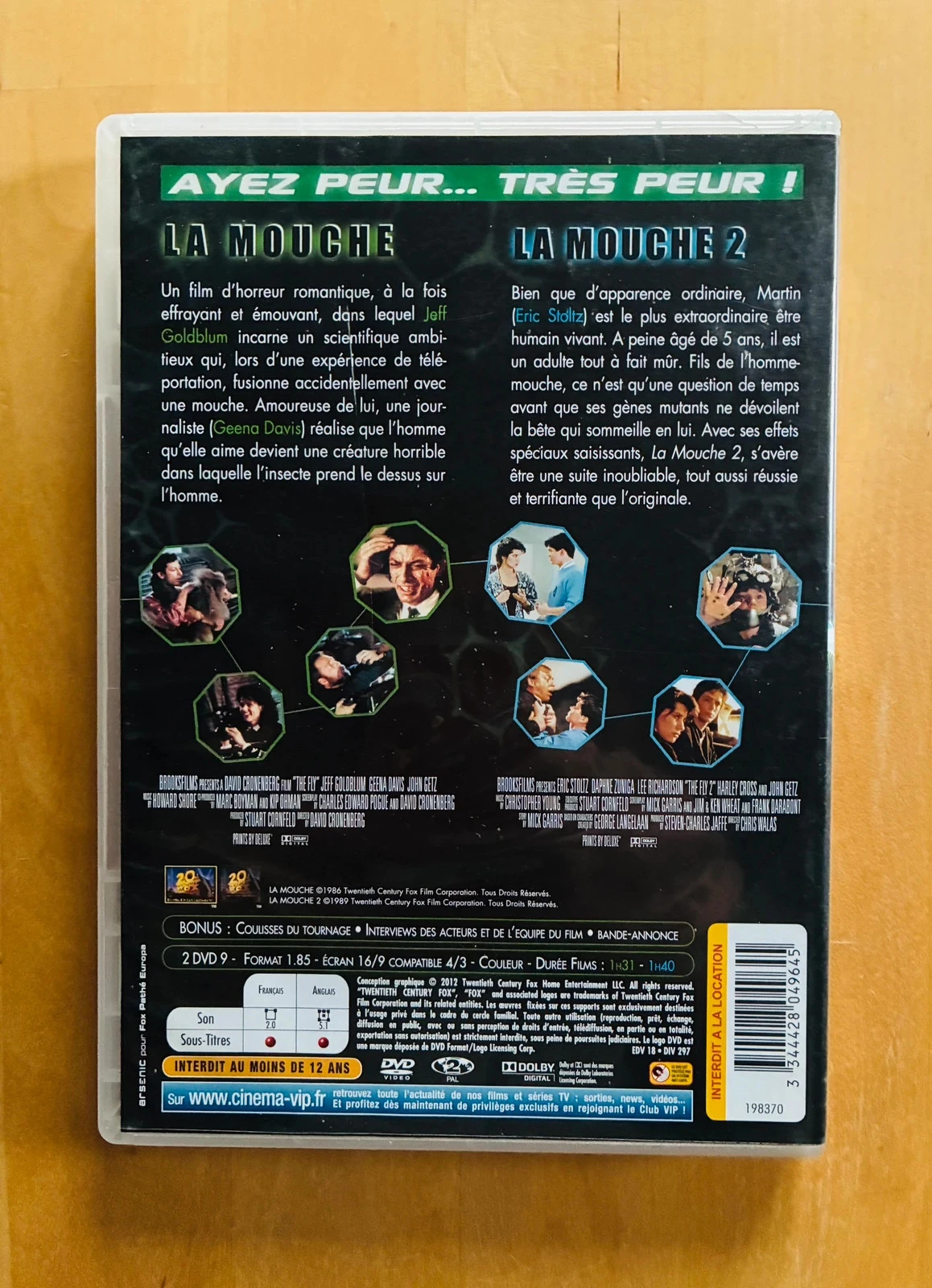 DVD combo La Mouche 1 et 2. – photo 3